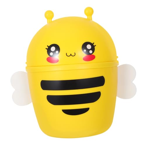 TOYZFRIENDY Mini Tischmülleimer mit Schwingdeckel Cartoon Design Kompakter Desktop Papierkorb für Büro Badezimmer und Kinderzimmer Praktischer Recyclingbehälter für Kleine Abfälle von TOYZFRIENDY