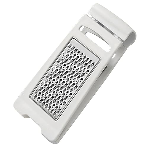 TOYZFRIENDY Multifunktionaler Gemüseschneider Edelstahl mit Rutschfestem Griff Faltbar Sicherer Manueller Küchenreibe für Kartoffeln Karotten und Obst Langlebig Lebensmittelecht Weiß von TOYZFRIENDY