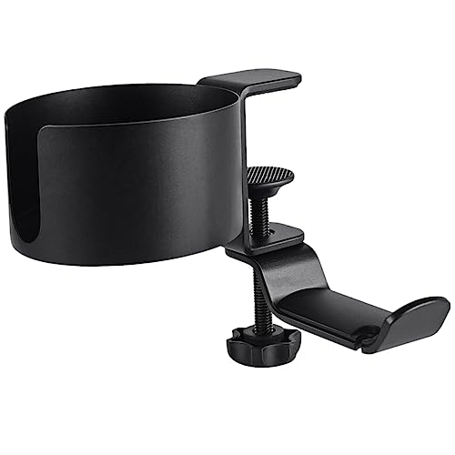 TOYZFRIENDY Multifunktionaler Kopfhörerhalter aus Aluminiumlegierung Verstellbarer Schreibtisch Kopfhörerhaken mit Drehbarem Becherhalter Stabiler Headset Halter für Büro und Gaming TOYZFRIENDY Multifunktionaler Kopfhörerhalter aus Aluminiumlegierung Verstellbarer Schreibtisch Kopfhörerhaken mit Drehbarem Becherhalter Stabiler Headset Halter für Büro und Gaming von TOYZFRIENDY