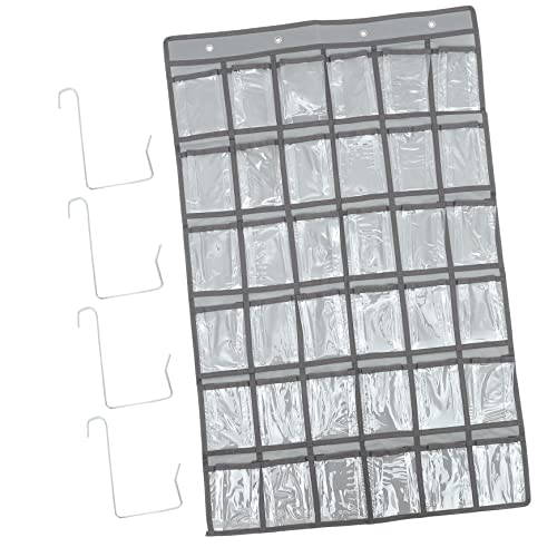 TOYZFRIENDY Multifunktionaler Wandhänge Organizer mit Transparenten Taschen Aufbewahrung für Handys Taschenrechner und Schmuck für Klassenzimmer Büro Besprechungsraum und Wohnräume von TOYZFRIENDY