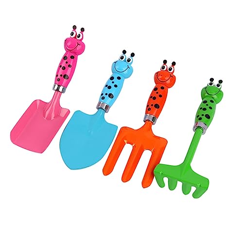 TOYZFRIENDY Multifunktionales Gartenspielzeug Set für Leichtes Sicheres Kunststoff teiliges Gartenwerkzeug für Mädchen zum Graben Jäten und Aussäen im Garten oder Am Strand Zufällige Farbe von TOYZFRIENDY
