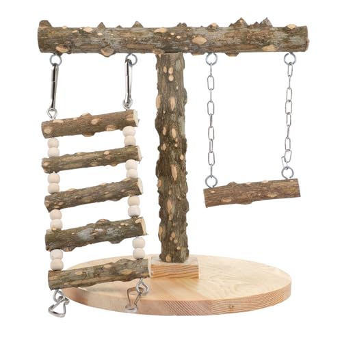 TOYZFRIENDY Natürliches Holz Vogelspielstand mit Stabiler Basis Mehrschichtiger Kletter und Sitzbereich Fördert Gleichgewicht und Koordination für Wellensittiche und Papageien im Vogelkäfig TOYZFRIENDY Natürliches Holz Vogelspielstand mit Stabiler Basis Mehrschichtiger Kletter und Sitzbereich Fördert Gleichgewicht und Koordination für Wellensittiche und Papageien im Vogelkäfig von TOYZFRIENDY