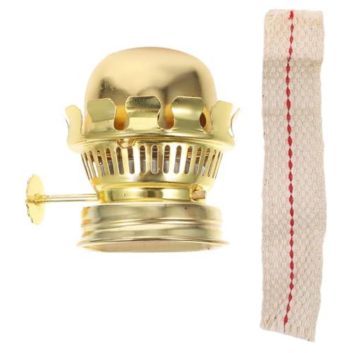 TOYZFRIENDY Öllampenbrenner Vintage Metall Ersatzbrenner mit Dochthalter und Docht für Kerosinlampen Robust Einfach zu Bedienen Passend für Innen Außenbereiche für Retro öllampenliebhaber von TOYZFRIENDY