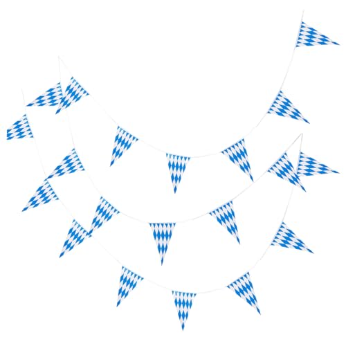 TOYZFRIENDY Oktoberfest Wimpelkette Kariert Doppelseitiges PE Dreieckbanner Leichte Langlebige Party Deko für Geburtstag und Festivitäten TOYZFRIENDY Oktoberfest Wimpelkette Kariert Doppelseitiges PE Dreieckbanner Leichte Langlebige Party Deko für Geburtstag und Festivitäten von TOYZFRIENDY