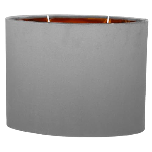 TOYZFRIENDY Ovaler Lampenschirm aus Samtigem mit Innenfutter Ersatzlampenschirm für Tisch und Stehlampen Vintage Dekorativ Lichtstreuend Robust und Einfach zu Montieren Vielseitig für Zuhause von TOYZFRIENDY