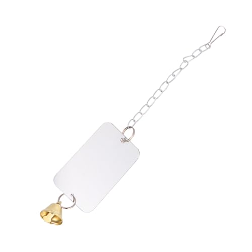 TOYZFRIENDY Papageienspielzeug Spiegel mit Glocke Robustes Vogelkäfig hängeornament für Wellensittiche Nymphensittiche Sittiche Bietet Spielerischen Spiegelspaß und Käfigdekoration TOYZFRIENDY Papageienspielzeug Spiegel mit Glocke Robustes Vogelkäfig hängeornament für Wellensittiche Nymphensittiche Sittiche Bietet Spielerischen Spiegelspaß und Käfigdekoration von TOYZFRIENDY