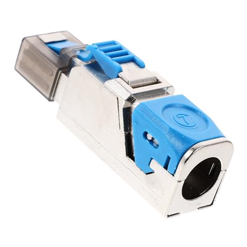 TOYZFRIENDY Pass through Geschirmter Modularstecker Werkzeugloser Ethernet Verbinder Robustes Design mit Vergoldeten Kontakten Kompatibel mit Gigabit und Gigabit Netzwerken Einfache TOYZFRIENDY Pass through Geschirmter Modularstecker Werkzeugloser Ethernet Verbinder Robustes Design mit Vergoldeten Kontakten Kompatibel mit Gigabit und Gigabit Netzwerken Einfache von TOYZFRIENDY