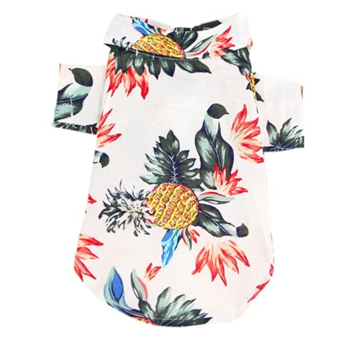 TOYZFRIENDY Pet Sommerhemd für Kleine Hunde Atmungsaktives Langlebiges Hawaii Hundeshirt in Weiß Modisches Kreatives Hundekostüm für Alltag Schlaf und Bilder S TOYZFRIENDY Pet Sommerhemd für Kleine Hunde Atmungsaktives Langlebiges Hawaii Hundeshirt in Weiß Modisches Kreatives Hundekostüm für Alltag Schlaf und Bilder S von TOYZFRIENDY