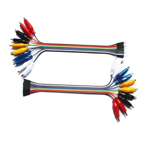 TOYZFRIENDY Pin Krokodilklemmen Messleitung Kabel mit Kupferkern Männlich und Weiblich Kompatibel mit Breadboard Steckverbindern Abnehmbare Einzeldrähte für Elektrische Tests TOYZFRIENDY Pin Krokodilklemmen Messleitung Kabel mit Kupferkern Männlich und Weiblich Kompatibel mit Breadboard Steckverbindern Abnehmbare Einzeldrähte für Elektrische Tests von TOYZFRIENDY