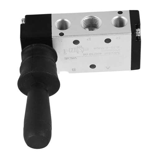 TOYZFRIENDY Pneumatisches Handhebel steuerventil aus Robustem Aluminiumlegierung Manuelles Mechanisches Luftventil mit Kompakter Bauweise Verschleißfest und Einfach zu Bedienen für von TOYZFRIENDY