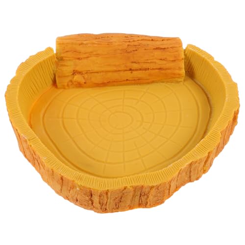 TOYZFRIENDY Reptilien Wasserschale aus Premium Harz Naturnahes Design für Eidechsen Schildkröten Amphibien Futter Trinknapf Terrarien Geeignet Sicher und Komfortabel TOYZFRIENDY Reptilien Wasserschale aus Premium Harz Naturnahes Design für Eidechsen Schildkröten Amphibien Futter Trinknapf Terrarien Geeignet Sicher und Komfortabel von TOYZFRIENDY