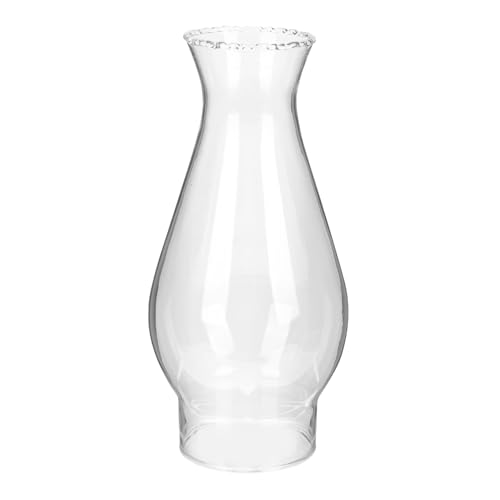 TOYZFRIENDY Retro Glas Lampenschirm für Petroleumlampe Ersatzglasabdeckung für Öllampen Winddichter Kerosinlampenschirm Installieren Geeignet für Outdoor Camping und Innenraumdeko von TOYZFRIENDY