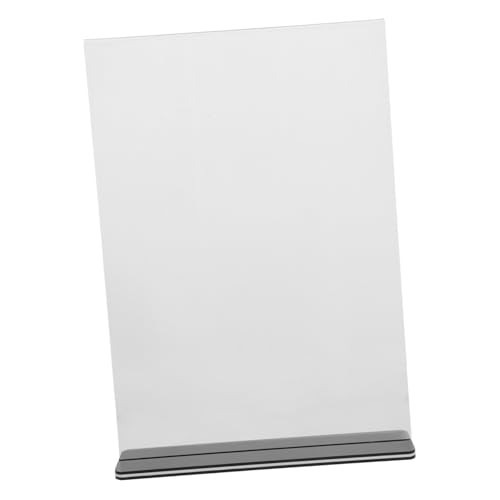 TOYZFRIENDY Robuster Acryl Tischaufsteller Hochformat mit Zugmechanismus Transparenter Menühalter für Restaurants Büros und Veranstaltungen Langlebiger Acryl Displayständer für Einfache von TOYZFRIENDY