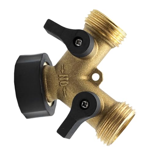 TOYZFRIENDY Schlauchverteiler Y-förmig Für Gartenschläuche Abs Und Kupfer Splitter Mit Dual-Control-Design Wasserverteiler Für Garten Und Reinigung von TOYZFRIENDY