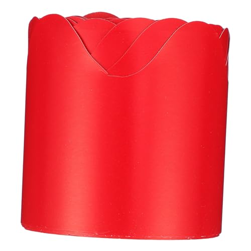 TOYZFRIENDY Rote Bulletin Board Border Trim Papierrolle Kreidetafel Wand Dekoration für Klassenzimmer Vielseitig Einsetzbar Zuschneidbar Sichere und Praktische Schulwanddekoration von TOYZFRIENDY