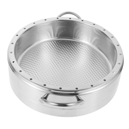 TOYZFRIENDY Runder Edelstahl Dampfkorb mit Doppelgriffen Rostfreier Dampfeinsatz für Gemüse Klöße und Gedämpfte Speisen Langlebiger Küchensteamer für Gesunde Zubereitung TOYZFRIENDY Runder Edelstahl Dampfkorb mit Doppelgriffen Rostfreier Dampfeinsatz für Gemüse Klöße und Gedämpfte Speisen Langlebiger Küchensteamer für Gesunde Zubereitung von TOYZFRIENDY