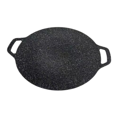 TOYZFRIENDY Runder Grillpfanne Bbq-grillplatte mit Antihaftbeschichtung Leichter Outdoor-griddle für Camping Picknick Vielseitiges Grillen von Garnelen und Fleisch von TOYZFRIENDY