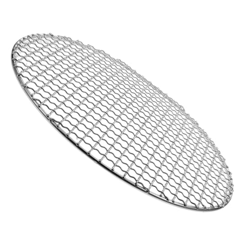 TOYZFRIENDY Runder Grillrost aus Robustes Bbq Grillgitter für Outdoor Vielseitiges Grillnetz für Fleisch Gemüse Fisch und Portabel Hitzebeständig für und Holzkohlegrill von TOYZFRIENDY