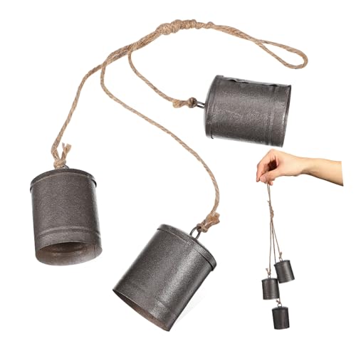 TOYZFRIENDY Rustikale Weihnachts Glocken im Vintage Stil Cow Bells aus Robustem mit Klarem Klang Rustikale Aufhängung für Weihnachtsbaum Tür und Fensterdeko Festliche Weihnachtsbaumhänger TOYZFRIENDY Rustikale Weihnachts Glocken im Vintage Stil Cow Bells aus Robustem mit Klarem Klang Rustikale Aufhängung für Weihnachtsbaum Tür und Fensterdeko Festliche Weihnachtsbaumhänger von TOYZFRIENDY