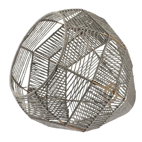 TOYZFRIENDY Rustikaler Geflochtener Lampenschirm aus Papierseil Ersatz lampenschirm für Deckenleuchte Handgefertigt Vielseitig Einsetzbar für Wohnzimmer Esszimmer Hotel und Restaurant von TOYZFRIENDY