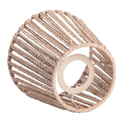 TOYZFRIENDY Rustikaler Lampenschirm aus Gewebtem Hanfseil Deckenleuchten abdeckung Handgefertigter Pendellampenschirm für Restaurant Wohnzimmer Schlafzimmer Dekorative Beleuchtung von TOYZFRIENDY