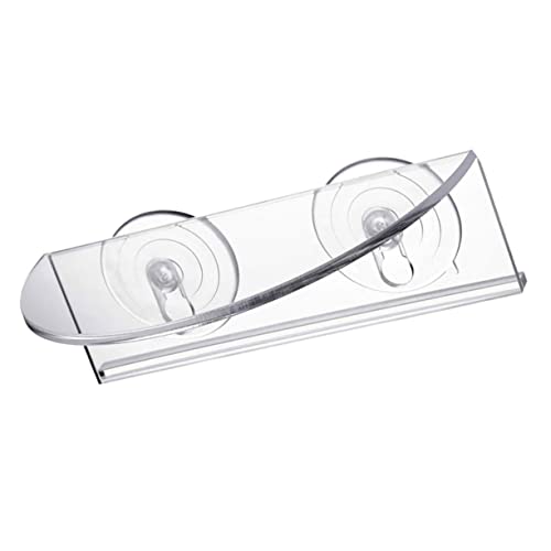 TOYZFRIENDY Saugknopf Pflanzenregal aus Acryl Wandmontierbar ohne Bohren Platzsparend Robust für Blumentöpfe Fenster Badezimmer Wohnzimmer von TOYZFRIENDY