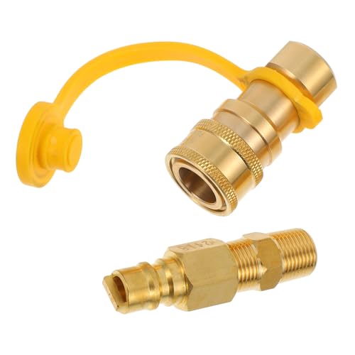 TOYZFRIENDY Schnellkupplung Gas Schlauchverbinder aus Langlebigem Material Kompatibel mit Amerikanischem Standardgewinde Wiederverwendbar Einfache Verbindung für Gasgrill und Patio Heater TOYZFRIENDY Schnellkupplung Gas Schlauchverbinder aus Langlebigem Material Kompatibel mit Amerikanischem Standardgewinde Wiederverwendbar Einfache Verbindung für Gasgrill und Patio Heater von TOYZFRIENDY