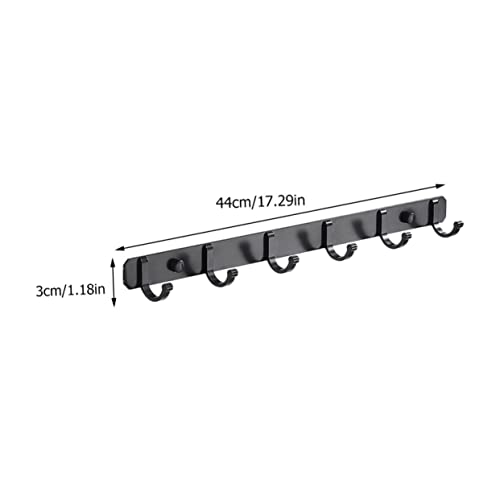 TOYZFRIENDY Schwarze Wandhakenleiste Fach aus Rostfreiem Aluminium Korrosionsbeständig Platzsparend für Bad Küche Schlafzimmer Vielseitige Garderoben und Handtuchhaken zur Raumorganisation TOYZFRIENDY Schwarze Wandhakenleiste Fach aus Rostfreiem Aluminium Korrosionsbeständig Platzsparend für Bad Küche Schlafzimmer Vielseitige Garderoben und Handtuchhaken zur Raumorganisation von TOYZFRIENDY