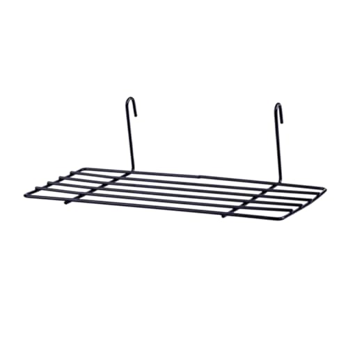 TOYZFRIENDY Schwarzes Wandregal aus Metallgitter Stapelbares Draht Aufbewahrungsregal und Korb Platzsparender Organizer für Wohnzimmer Schlafzimmer Küche Vielseitiges Hängeregal für TOYZFRIENDY Schwarzes Wandregal aus Metallgitter Stapelbares Draht Aufbewahrungsregal und Korb Platzsparender Organizer für Wohnzimmer Schlafzimmer Küche Vielseitiges Hängeregal für von TOYZFRIENDY