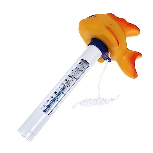 TOYZFRIENDY Schwimmendes Poolthermometer Goldfisch Form und Lustiges Design für Schwimmbad Badewanne Teich und Fischtank Misst Präzise Wassertemperaturen Dekoratives Accessoire für Pools von TOYZFRIENDY