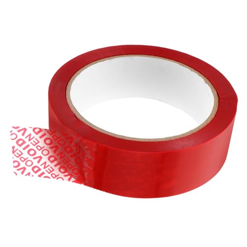 TOYZFRIENDY Sicherheitsband Dickes Manipulationssicheres Packband mit Tamper evident effekt Rot Stark Haftendes Siegelband für Versand und Lagerung Schützt vor Unbefugtem Öffnen von TOYZFRIENDY