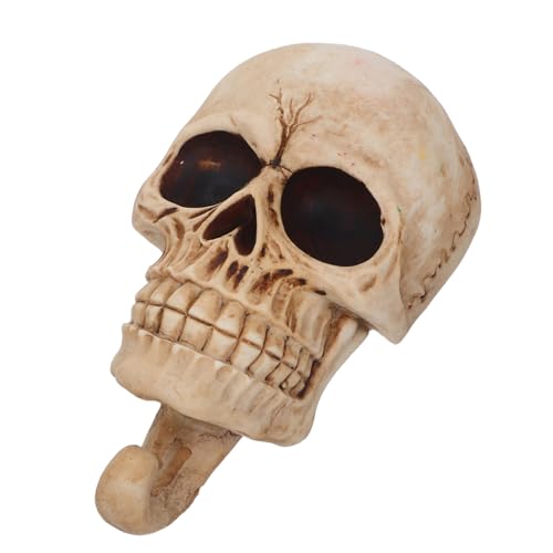 TOYZFRIENDY Skull Wandhaken Halloween Dekoration Schlüsselhalter Resin Kreativer Wandmontierter Haken für Garderobe Eingang Schlafzimmer Badezimmer TOYZFRIENDY Skull Wandhaken Halloween Dekoration Schlüsselhalter Resin Kreativer Wandmontierter Haken für Garderobe Eingang Schlafzimmer Badezimmer von TOYZFRIENDY