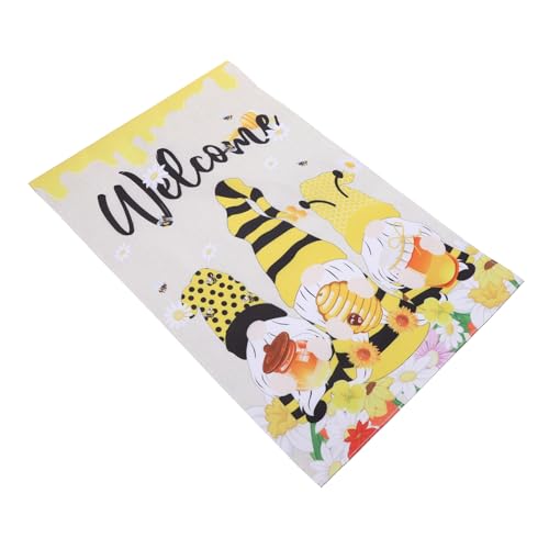 TOYZFRIENDY Sommerliche Gartendeko Flagge mit Bienen und Gartenzwerg Polyester Leichte Outdoor fahne für Garten Partydeko Wetterfest Farbenfrohe Willkommensflagge TOYZFRIENDY Sommerliche Gartendeko Flagge mit Bienen und Gartenzwerg Polyester Leichte Outdoor fahne für Garten Partydeko Wetterfest Farbenfrohe Willkommensflagge von TOYZFRIENDY