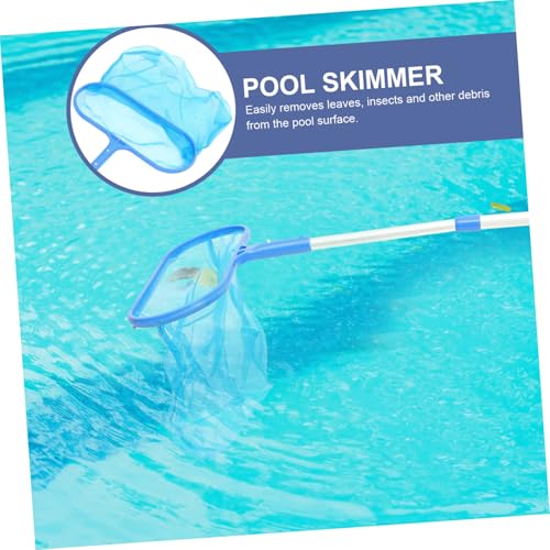 TOYZFRIENDY Teleskopischer Pool Kescher mit Feinem Netz Stange Langlebiges Reinigungsnetz für Schwimmbecken und Teiche Leichtes Laub und Schmutzfangnetz für Poolpflege von TOYZFRIENDY