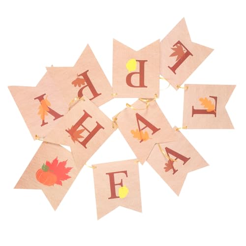 TOYZFRIENDY Thanksgiving Banner Ahornblatt Motiv Herbstliche Pull Flag aus Papier Fertig zum Aufhängen Dekoration für Party und zur Erntedankfest Feier TOYZFRIENDY Thanksgiving Banner Ahornblatt Motiv Herbstliche Pull Flag aus Papier Fertig zum Aufhängen Dekoration für Party und zur Erntedankfest Feier von TOYZFRIENDY