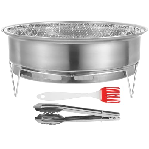 TOYZFRIENDY Tragbarer Holzkohlegrill aus Edelstahl Camping Bbq Grill mit Guter Luftzirkulation Rost Hitzebeständig Leicht zu Reinigen für Outdoor und Heimgebrauch TOYZFRIENDY Tragbarer Holzkohlegrill aus Edelstahl Camping Bbq Grill mit Guter Luftzirkulation Rost Hitzebeständig Leicht zu Reinigen für Outdoor und Heimgebrauch von TOYZFRIENDY