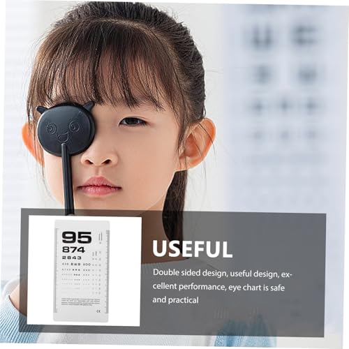 TOYZFRIENDY Tragbares Doppelseitiges Kunststoff sehtestdiagramm für Augenprüfung Wasserdichtes Leichtes Pvc visionschart für Optiker Schulen Zuhause und Medizinische Einrichtungen von TOYZFRIENDY