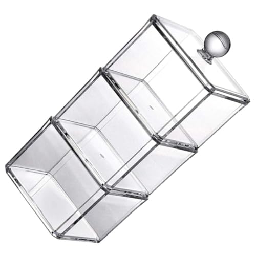 TOYZFRIENDY Transparente Aufbewahrungsbox für Wattepads mit Dicht Schließendem Deckel Kleine Kosmetik Organizer Box für Makeup Eier Wattestäbchen und Schminkzubehör Staub und TOYZFRIENDY Transparente Aufbewahrungsbox für Wattepads mit Dicht Schließendem Deckel Kleine Kosmetik Organizer Box für Makeup Eier Wattestäbchen und Schminkzubehör Staub und von TOYZFRIENDY