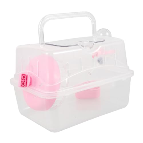 TOYZFRIENDY Transparente Hamster Transportbox mit Tragegriff Tragbarer Kleintierkäfig aus Robustem Leicht zu Reinigen Design für Hamster Mäuse und Kleine Haustiere Unterwegs TOYZFRIENDY Transparente Hamster Transportbox mit Tragegriff Tragbarer Kleintierkäfig aus Robustem Leicht zu Reinigen Design für Hamster Mäuse und Kleine Haustiere Unterwegs von TOYZFRIENDY