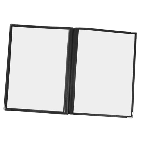 TOYZFRIENDY Transparenter Menühalter aus Robustem PVC Seiten Ansichten Praktischer Speisekartenhalter für Restaurant und Hotel Klarer Sichtschutz für Einfache Menüanzeige von TOYZFRIENDY