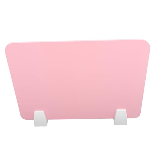TOYZFRIENDY Trennwand Schreibtischteiler aus Robustem PVC Metall Abnehmbare Schutzwand für Schülerarbeitsplätze Rosa Sichtschutz für Klassenzimmer und Büro Hygienische Spritzschutzblende von TOYZFRIENDY
