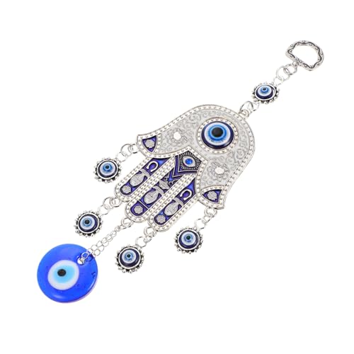 TOYZFRIENDY Türkischer Evil Eye Wandanhänger aus Glas und Legierung Handgefertigte Hand Deko für Zuhause Büro und Geschäft Langlebiger Blauer Schutz Schmuck für Wand und Tür TOYZFRIENDY Türkischer Evil Eye Wandanhänger aus Glas und Legierung Handgefertigte Hand Deko für Zuhause Büro und Geschäft Langlebiger Blauer Schutz Schmuck für Wand und Tür von TOYZFRIENDY