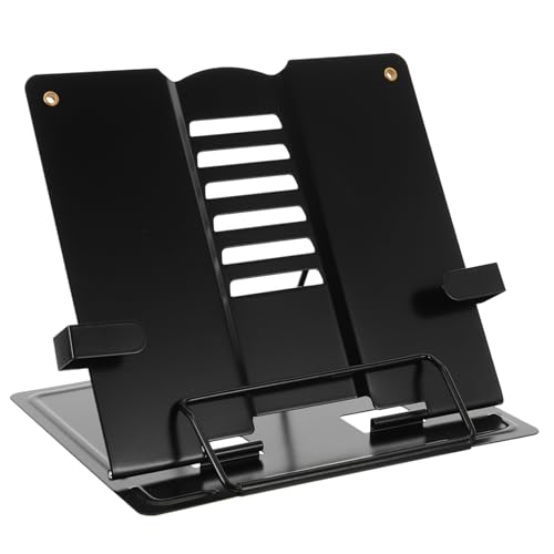TOYZFRIENDY Verstellbarer Metall Buchständer Leseständer mit Winkelverstellung Multifunktionaler Leseständer für Zuhause Büro Küche Robuster Buchhalter TOYZFRIENDY Verstellbarer Metall Buchständer Leseständer mit Winkelverstellung Multifunktionaler Leseständer für Zuhause Büro Küche Robuster Buchhalter von TOYZFRIENDY