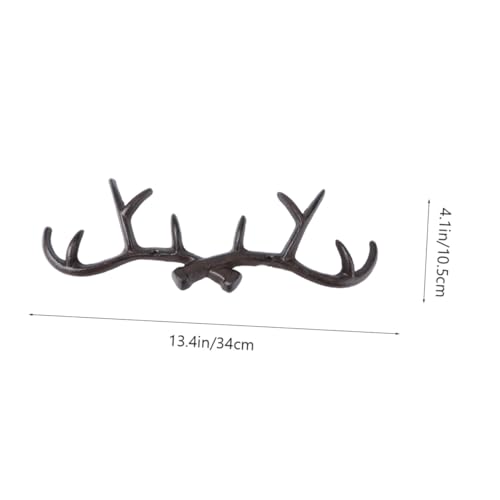 TOYZFRIENDY Vintage Garderobenhaken aus Gusseisen Stilvoller Wandhaken mit Hirschgeweih Design Robuster Kleiderhaken für Flur Schlafzimmer Bad und Küche Langlebiger Wandgarderobenhaken für TOYZFRIENDY Vintage Garderobenhaken aus Gusseisen Stilvoller Wandhaken mit Hirschgeweih Design Robuster Kleiderhaken für Flur Schlafzimmer Bad und Küche Langlebiger Wandgarderobenhaken für von TOYZFRIENDY