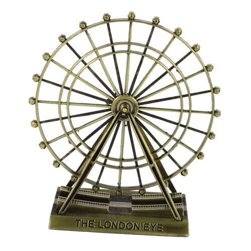 TOYZFRIENDY Vintage Kunst Ferris Wheel Modell Dekoration Antike Kupferfarbe Stilvolle Wohnzimmer und Tv Schrank Verzierung Kreatives Sky Wheel Home Adornment Langlebige Handwerkskunst von TOYZFRIENDY