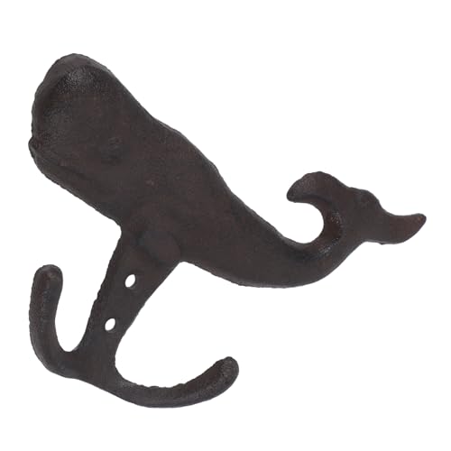 TOYZFRIENDY Vintage Wandhaken aus Gusseisen Dekorativer Wal Design Garderobenhaken für Eingang Schlafzimmer und Flur Kompakter Metallhaken zur Aufbewahrung von Mänteln und Handtüchern TOYZFRIENDY Vintage Wandhaken aus Gusseisen Dekorativer Wal Design Garderobenhaken für Eingang Schlafzimmer und Flur Kompakter Metallhaken zur Aufbewahrung von Mänteln und Handtüchern von TOYZFRIENDY