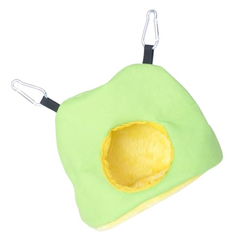 TOYZFRIENDY Vogelnest Hängematte aus Dickem Plüsch Warmes Winterbett für Papageien und Kleine Vögel Gemütliches Nest mit Flauschigem Innenfutter Farblich Sortiert S Schützendes von TOYZFRIENDY