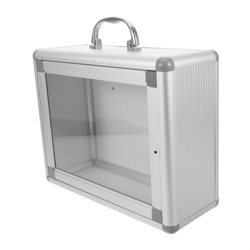 TOYZFRIENDY Wandmontierter Medikamentenschrank Metall Kompakt Platzsparend Für Banken Büros Badezimmer Notfall Organizer von TOYZFRIENDY