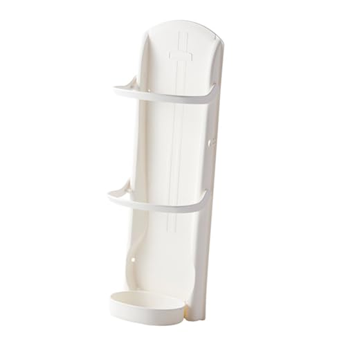 TOYZFRIENDY Wandmontierter Regenschirmständer Weiß mit Verstellbarer Halterung für Zuhause Büro und Restaurant Langlebiges Material Platzsparendes Design Geeignet für Glatte Oberflächen und von TOYZFRIENDY