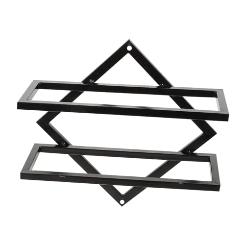 TOYZFRIENDY Wandmontiertes Weinregal aus Hochwertigem Eisen Multifunktionaler Sicherer Flaschenhalter für Zuhause und Bar Praktisches und Stabiles Display zur Stilvollen Weinpräsentation von TOYZFRIENDY